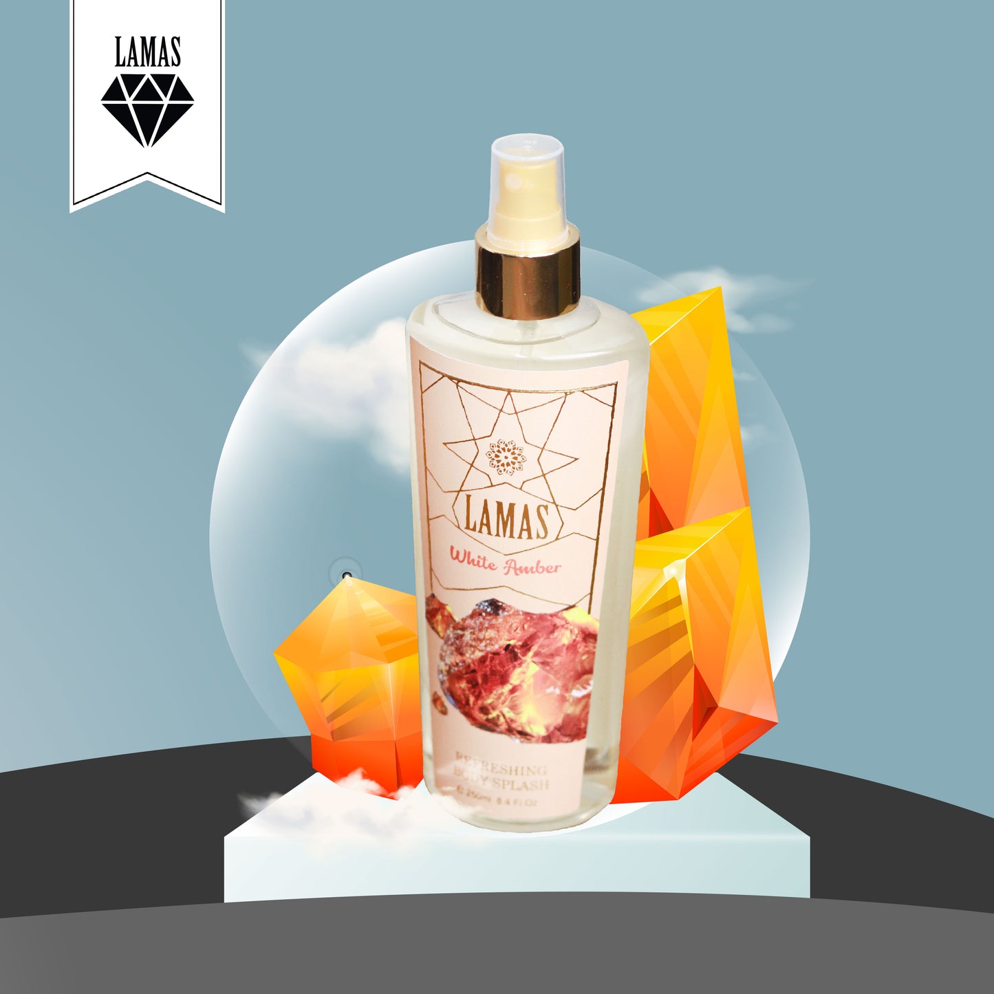 White Amber Body Splash